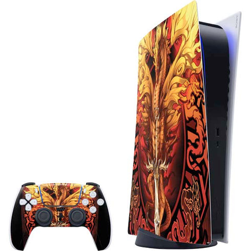 Fire Dragon by Ruth Thompson PlayStation PS5 Skins